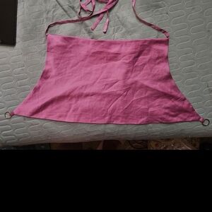 Hemline pippa magenta backless Sleeveless crop top size medium
